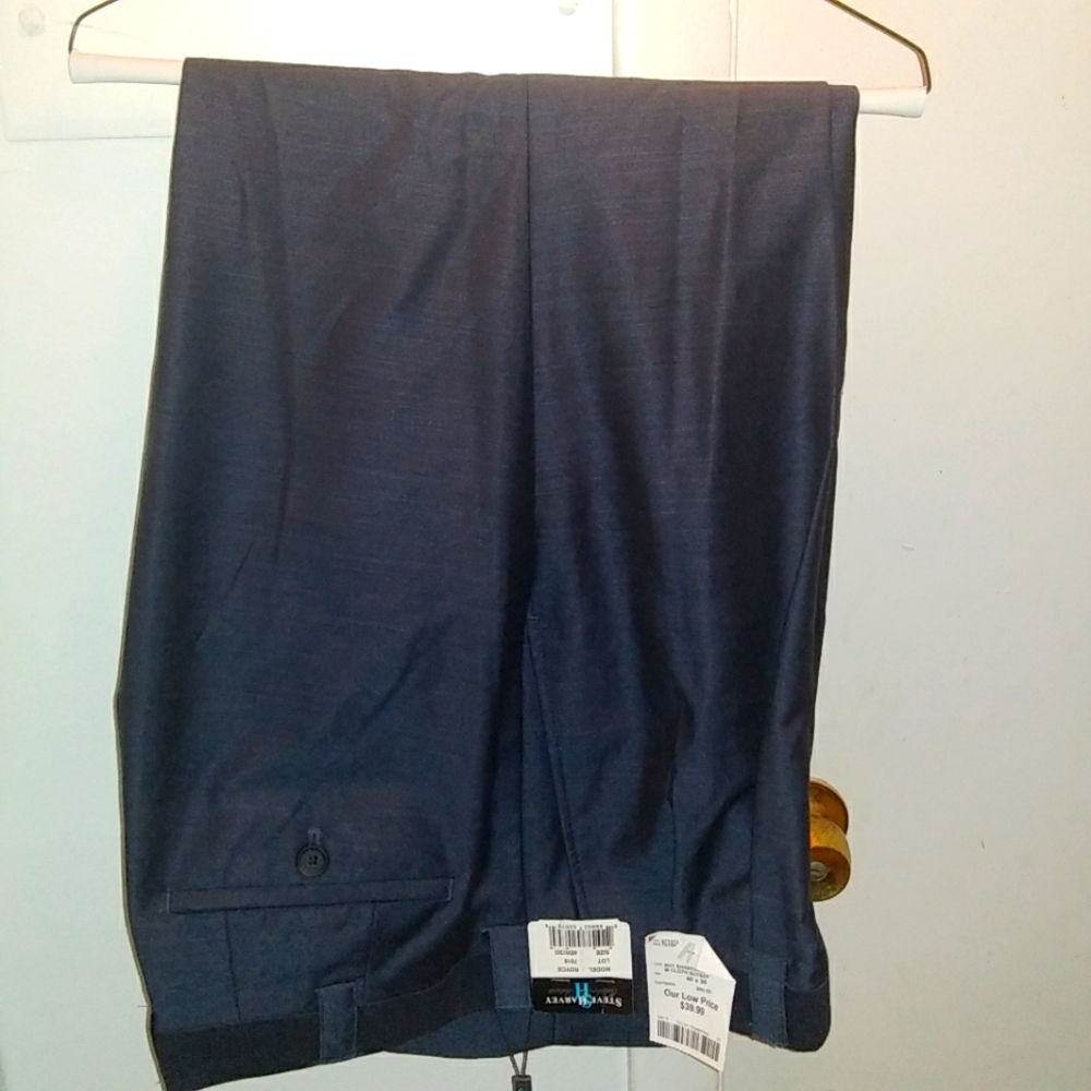 Steve Harvey Navy Slacks 40x30